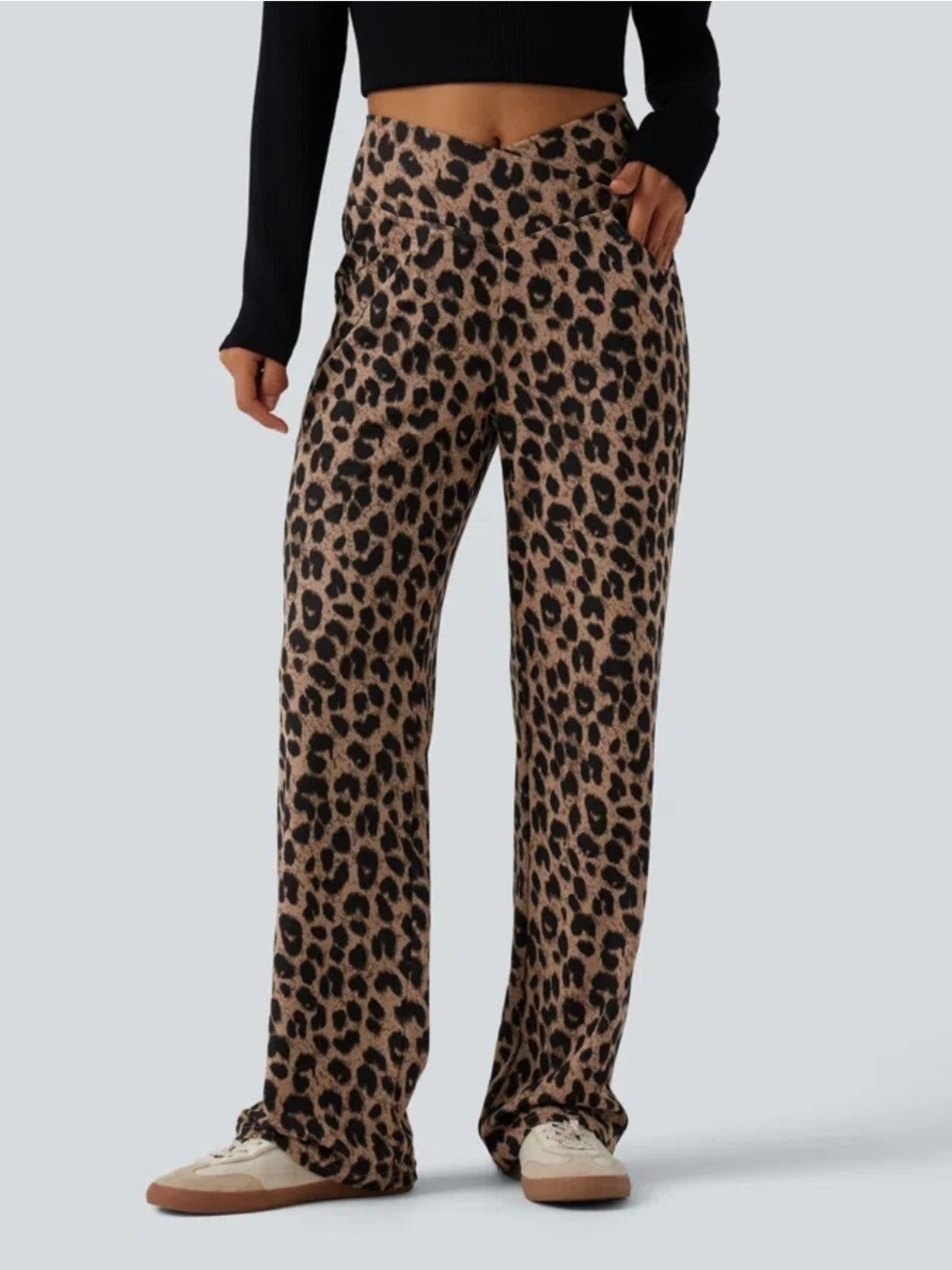 HALARA Leopard Print Pants Medium Nwot